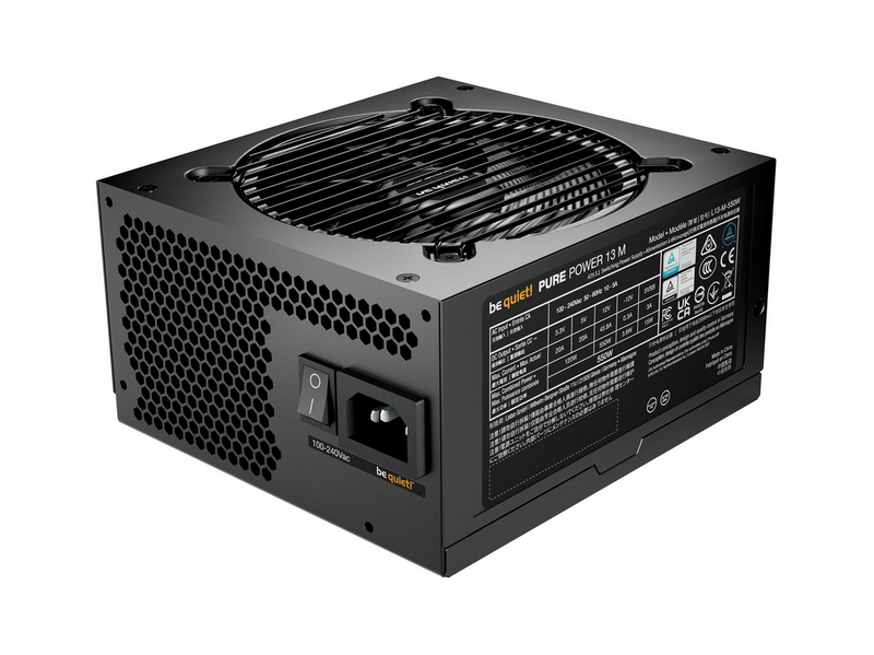 be quiet! Pure Power 13 M Netzteile - 550 Watt - 120 mm - ATX 3.1 - 80 Plus