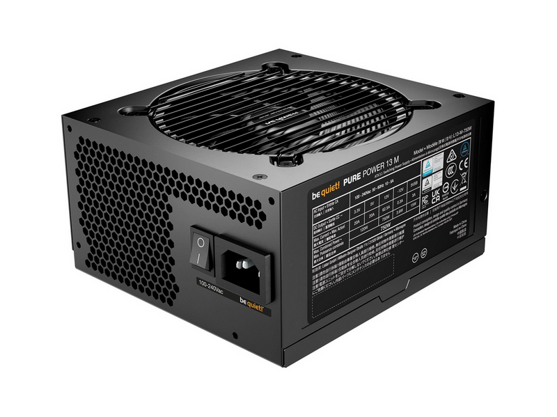 be quiet! Pure Power 13 M Netzteile - 750 Watt - 120 mm - ATX 3.1 - 80 Plus