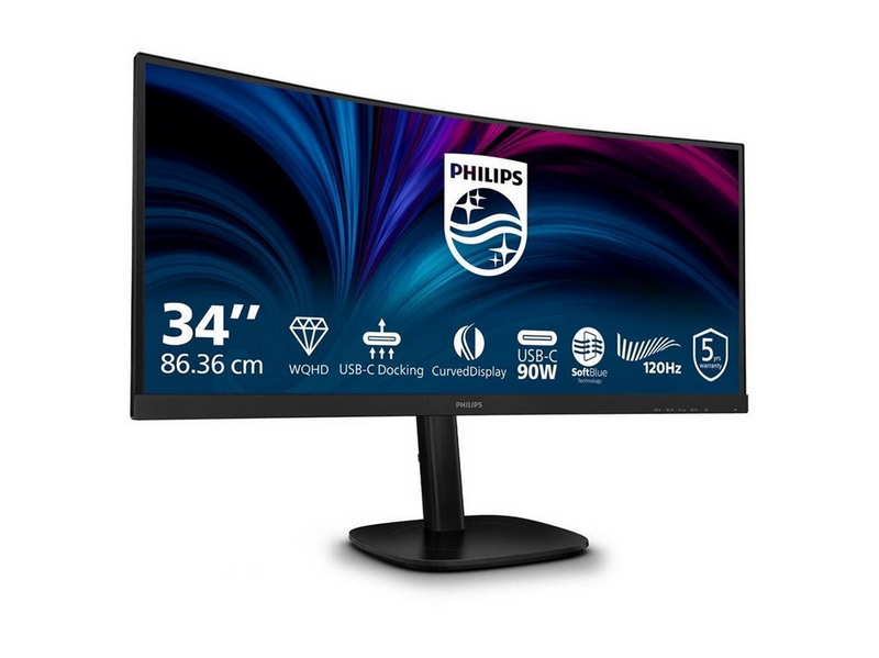 34" Philips 34B2U3600C - 3440x1440 (UWQHD) - 120Hz - VA - KVM switch