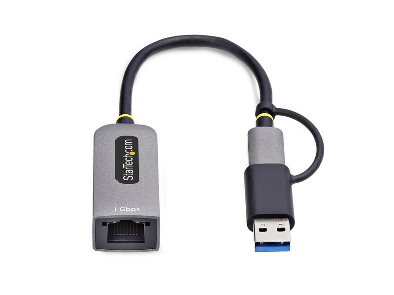 StarTech.com USB-C to Ethernet Adapter w/USB-A Adapter Realtek RTL8153B -