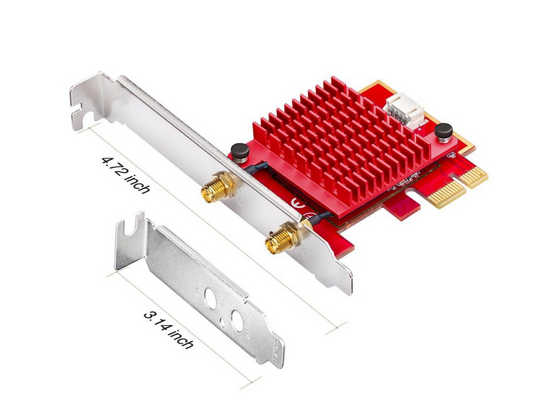 Cudy AX5400 Wi-Fi 6E Bluetooth 5.3 PCI-E Adapter