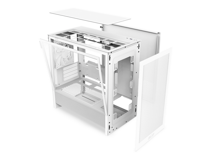 NZXT H3 Flow (2025) - All White - Gehäuse - Miditower - Weiß