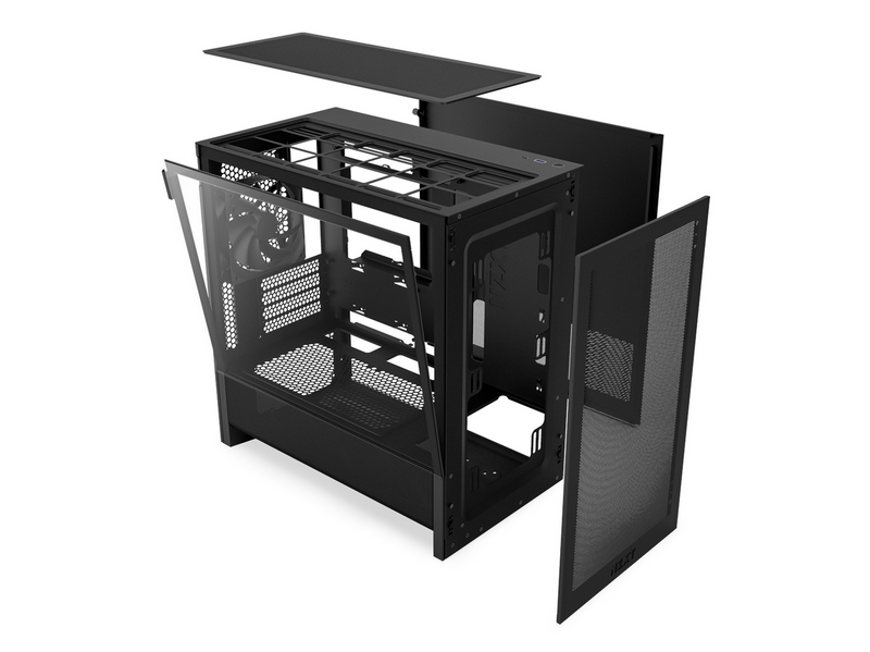 NZXT H3 Flow (2025) - All Black - Gehäuse - Miditower - Schwarz
