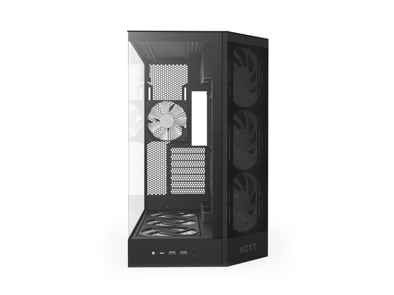 NZXT H9 Flow RGB+ (2025) - All Black - Controller incl - Gehäuse - Miditower -