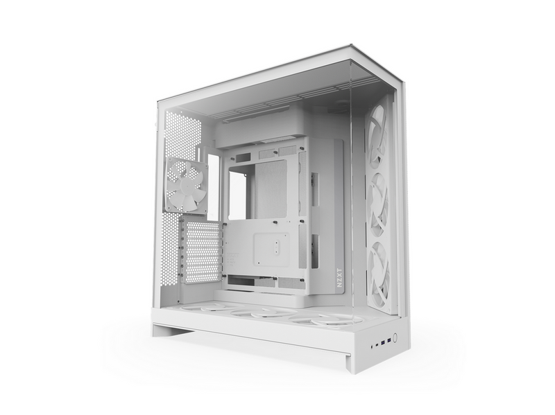 NZXT H9 Flow RGB+ (2025) - All White - Controller incl - Gehäuse - Miditower -