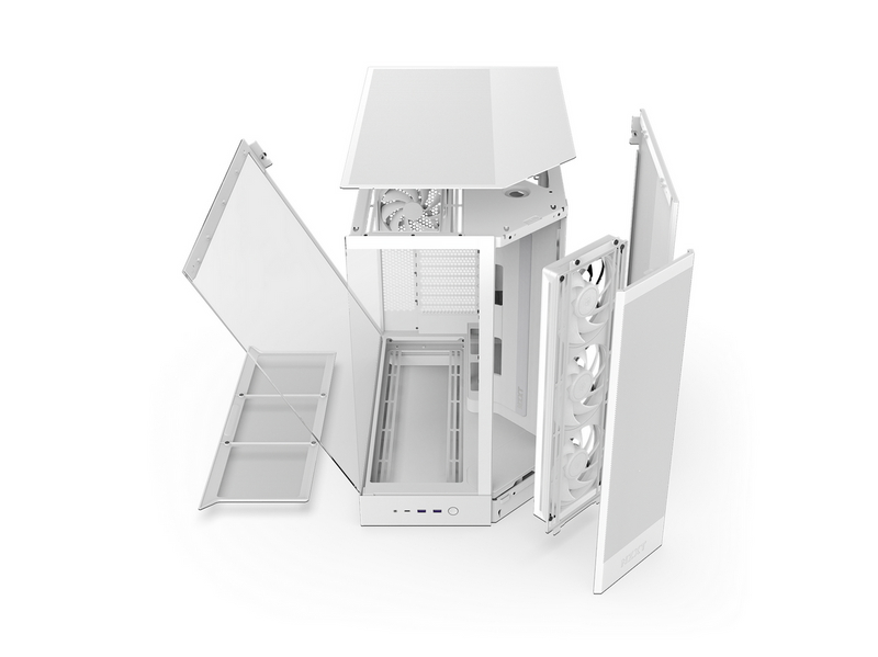 NZXT H9 Flow RGB (2025) - All White - Gehäuse - Miditower - Weiß