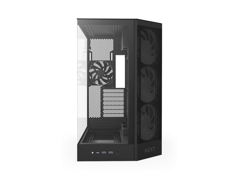 NZXT H9 Flow RGB (2025) - All Black - Gehäuse - Miditower - Schwarz