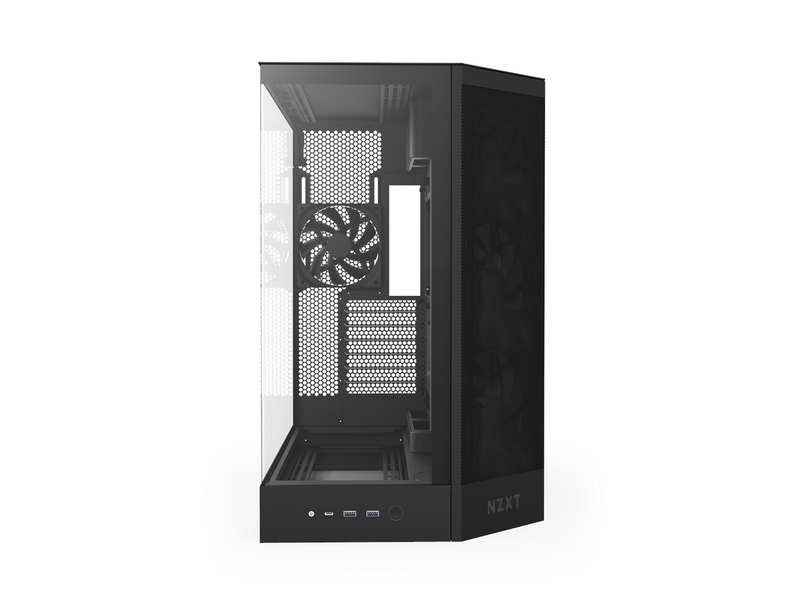 NZXT H9 Flow (2025) - All Black - Gehäuse - Miditower - Schwarz