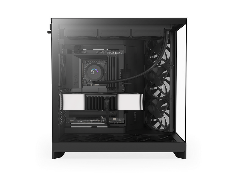 NZXT H9 Flow (2025) - All Black - Gehäuse - Miditower - Schwarz
