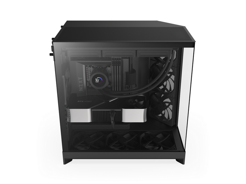 NZXT H9 Flow (2025) - All Black - Gehäuse - Miditower - Schwarz