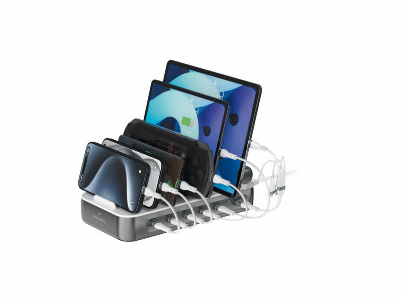 4smarts Charging station Team 100W 1x USB-A port 5x USB-C ports includes 6