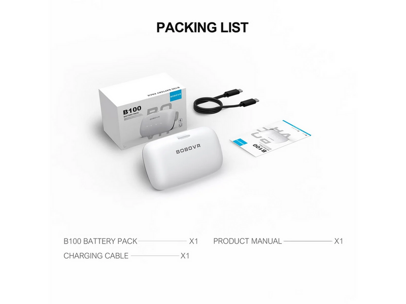 BoboVR B100 Akkupack für BOBOVR S3 Pro