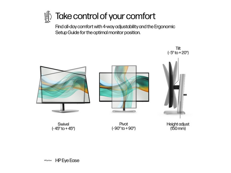 27" HP 527pu Series 5 Pro - 2560x1440 (QHD) - 100Hz - IPS - 100W USB-C