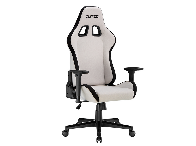 DUTZO E-SPORTS Gaming Stuhl - Hellgrau - Stoff - Bis zu 120 kg