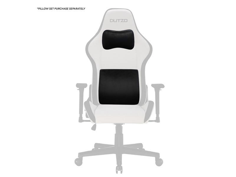 DUTZO E-SPORTS Gaming Stuhl - Hellgrau - Stoff - Bis zu 120 kg