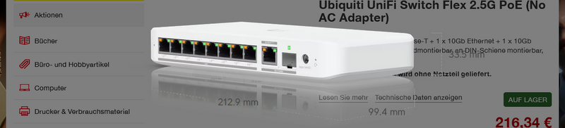 Ubiquiti UniFi Switch Flex 2.5G PoE (No AC Adapter)