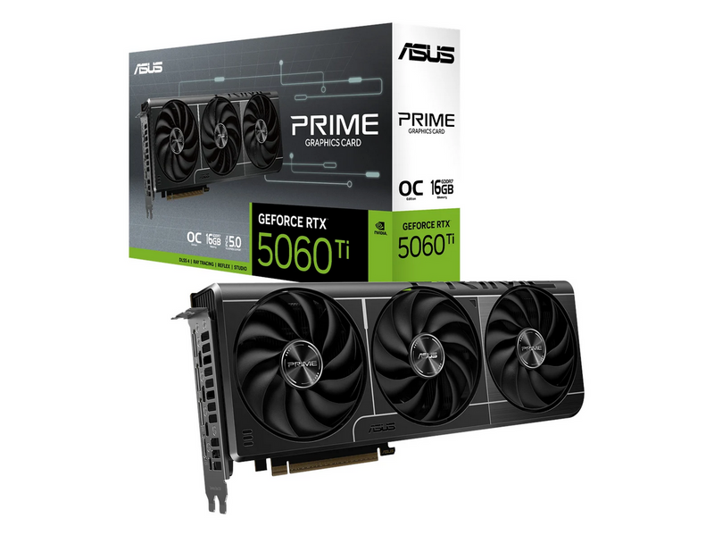 ASUS GeForce RTX 5060 Ti Prime OC - 16GB GDDR7 RAM - Grafikkarte