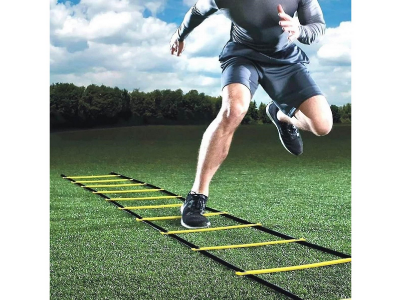 Pro Fußball Agility Trainingsset: Hütchen - Fallschirm - Koordinationsleiter
