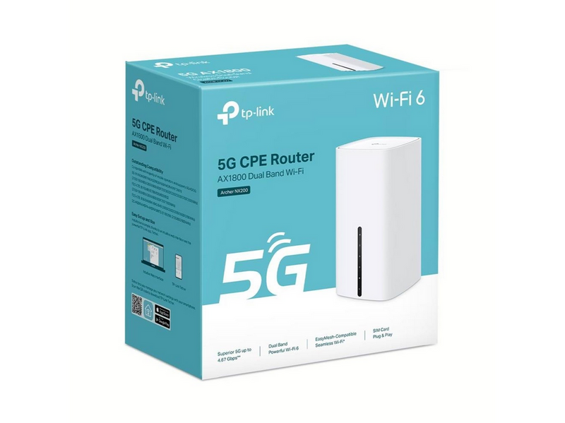 TP-Link Archer NX200 5G AX1800 Wireless Dual-Band Gigabit Router - Wireless