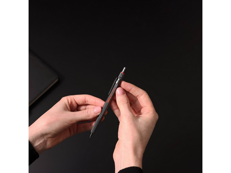 Rotring 600 Mechanical Pencil | HB Lead 0.5 mm | All-Metal Body Propelling