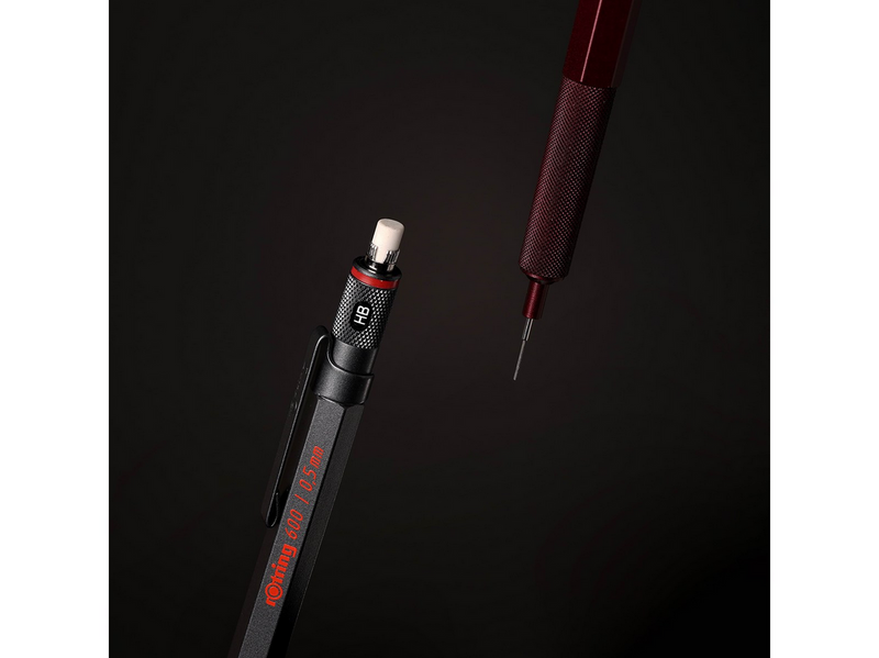Rotring 600 Mechanical Pencil | HB Lead 0.5 mm | All-Metal Body Propelling