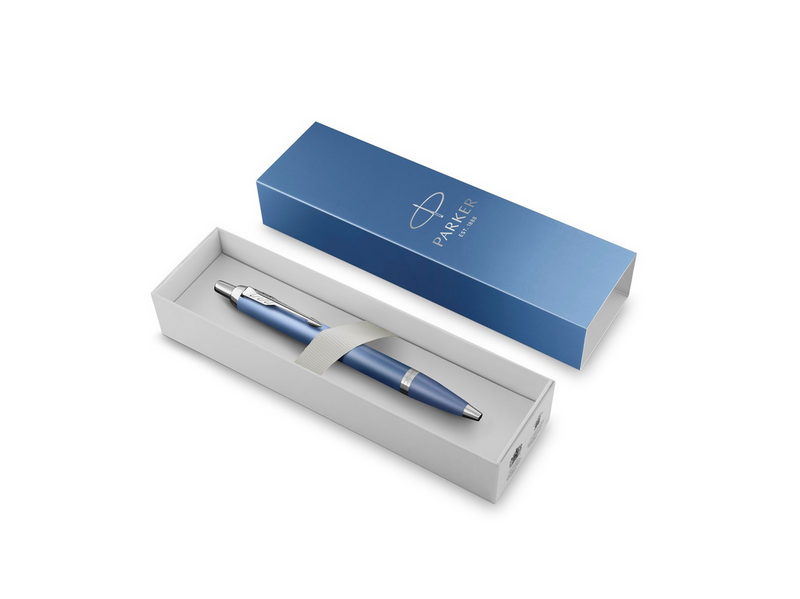 Parker IM Writing Rituals Ballpoint Peaceful Blue Finish with Gradient & Chrome
