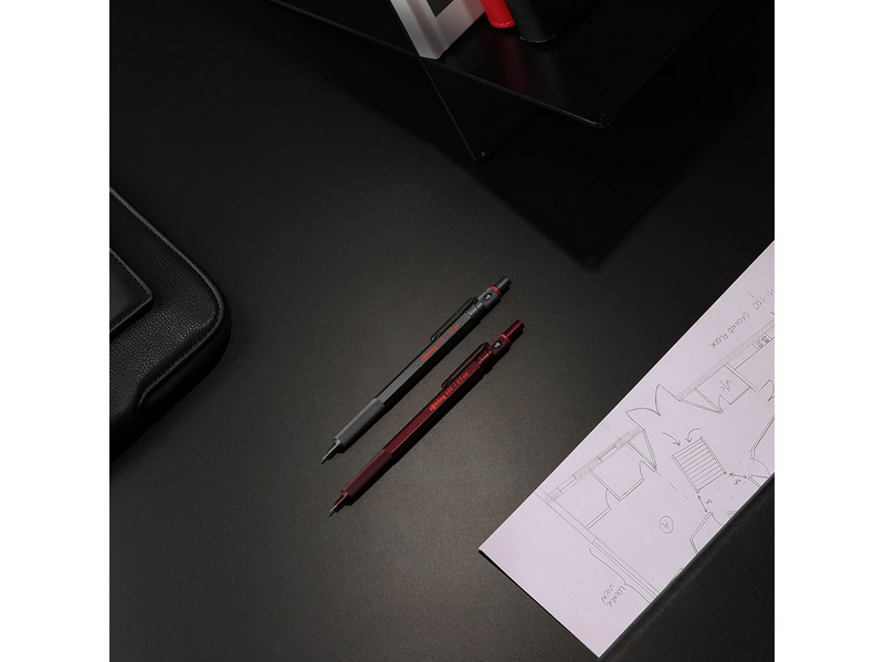 Rotring 600 Mechanical Pencil | HB Lead 0.5 mm | All-Metal Body Propelling