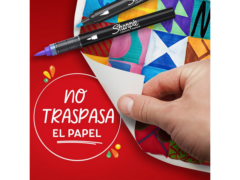 Sharpie Creative Marker Acrylic Paint Pens | Brush-Tip Water-Based Paint