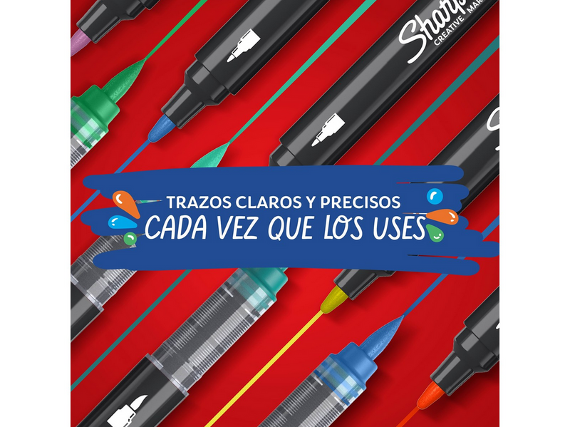 Sharpie Creative Marker Acrylic Paint Pens | Brush-Tip Water-Based Paint