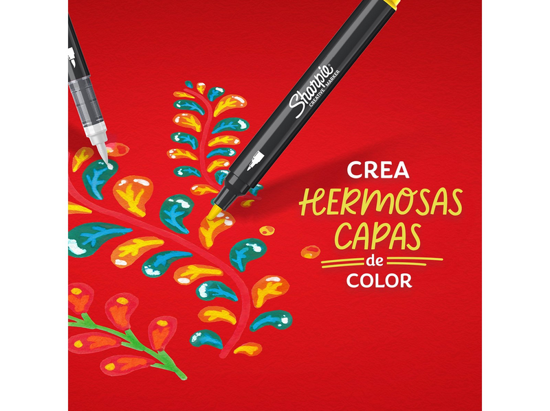 Sharpie Creative Marker Acrylic Paint Pens | Brush-Tip Water-Based Paint