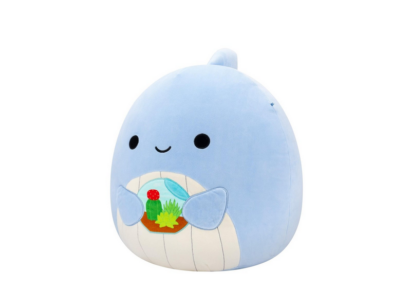 Squishmallows Samir the Whale Holding a Terrarium 40 cm