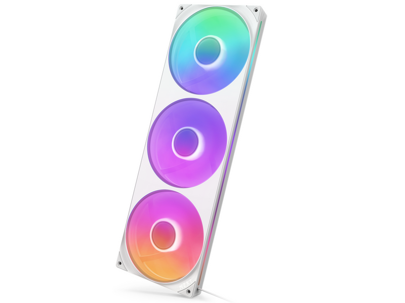 NZXT F420RGB Core (single frame 420mm fan) - White - Gehäuselüfter - Weiß mit
