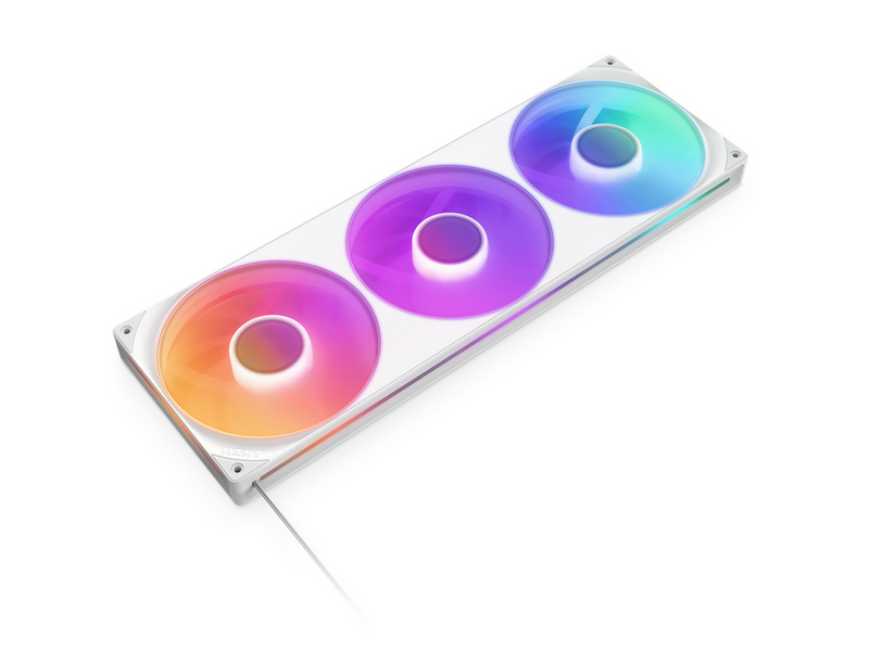 NZXT F420RGB Core (single frame 420mm fan) - White - Gehäuselüfter - Weiß mit