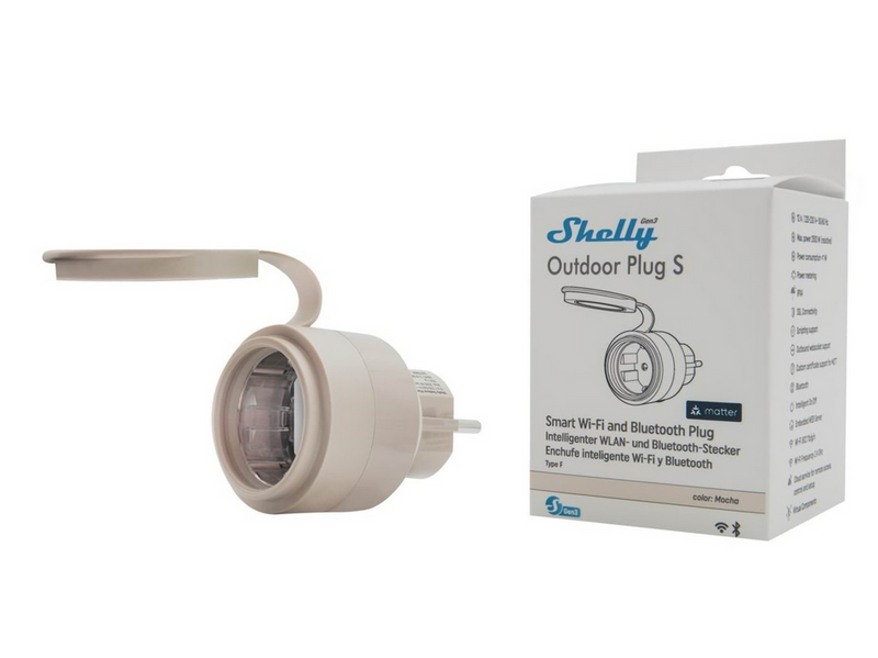 Shelly Outdoor Plug S Gen3 - WiFi smart plug