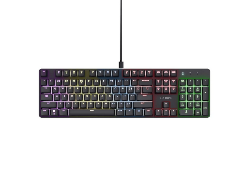 Trust GXT871 Zora Mechanical - Gaming Tastatur - Nordic ISO
