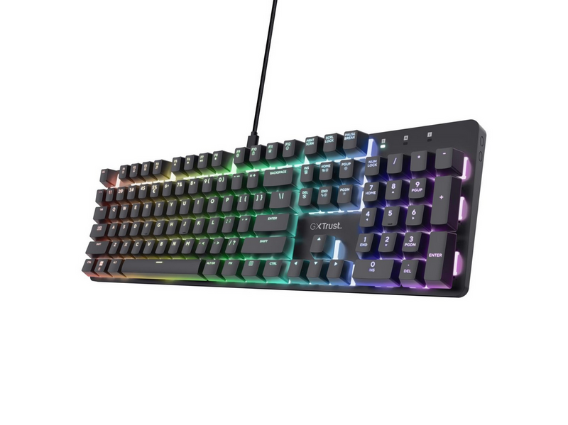 Trust GXT871 Zora Mechanical - Gaming Tastatur - Nordic ISO