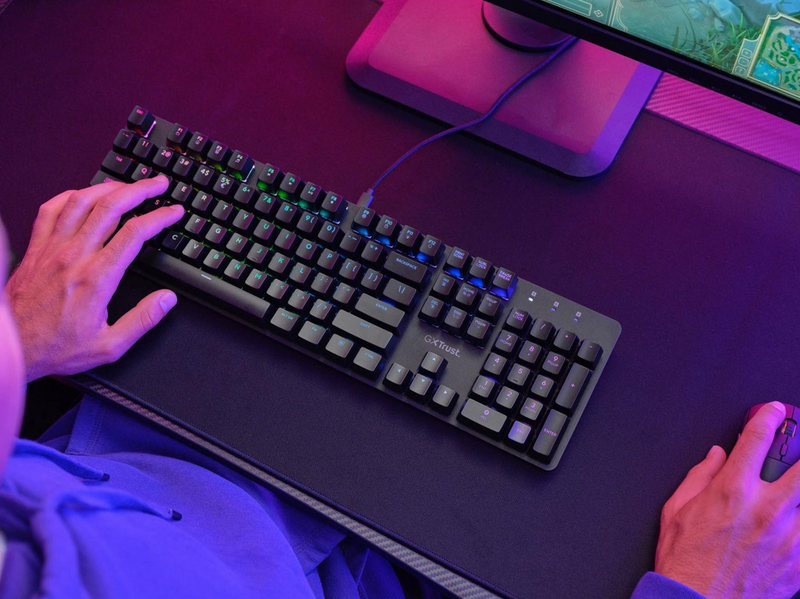 Trust GXT871 Zora Mechanical - Gaming Tastatur - Nordic ISO
