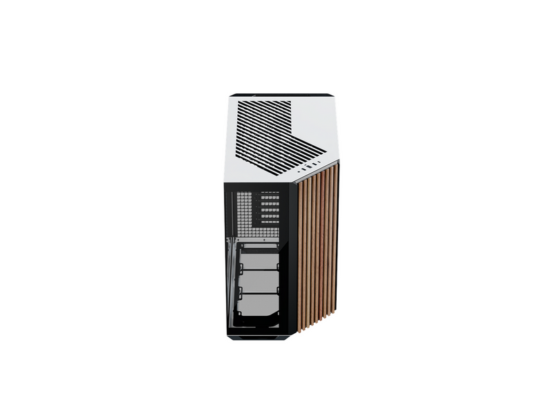 APNX V1 Black/White/Wood - Gehäuse - Miditower - Weiß