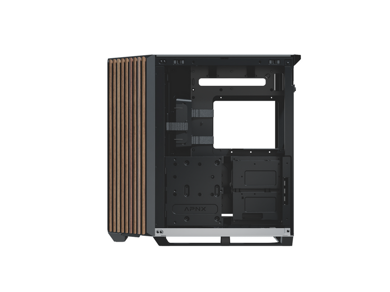 APNX V1 Black/White/Wood - Gehäuse - Miditower - Weiß