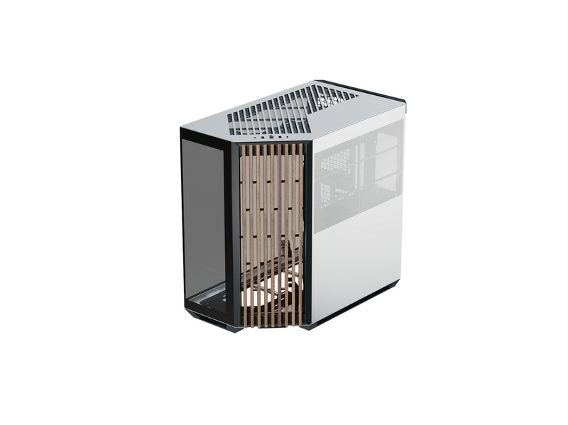 APNX V1 Black/White/Wood - Gehäuse - Miditower - Weiß