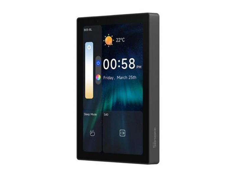 Sonoff Smart Control Panel 120 Matter WiFi/Bluetooth/ZigBee (black)