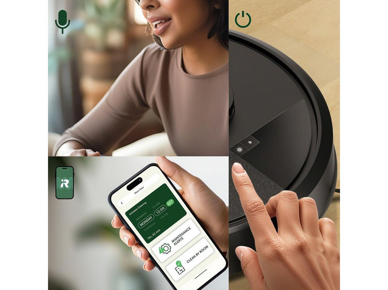 iRobot Roboter Staubsauger Roomba 105 Combo + AutoEmpty™-dock - Schwarz