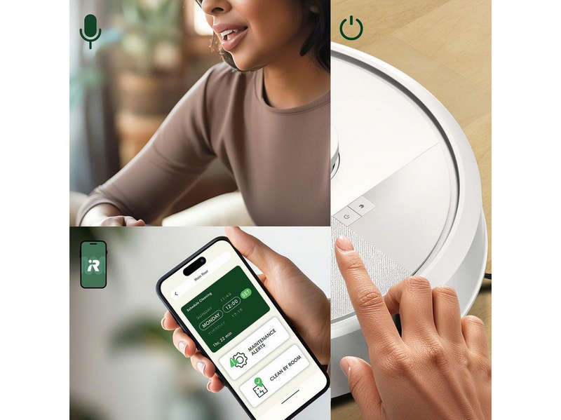 iRobot Roboter Staubsauger Roomba 105 Combo + AutoEmpty™-dock – Weiß