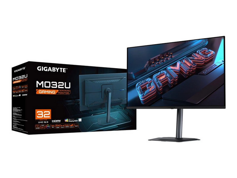 32" GIGABYTE MO32U - 3840x2160 (4K) - 165Hz - QD-OLED - KVM switch