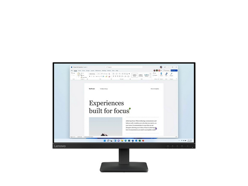 24" Lenovo L24-4e - 1920x1080 (FHD) - 100Hz - IPS