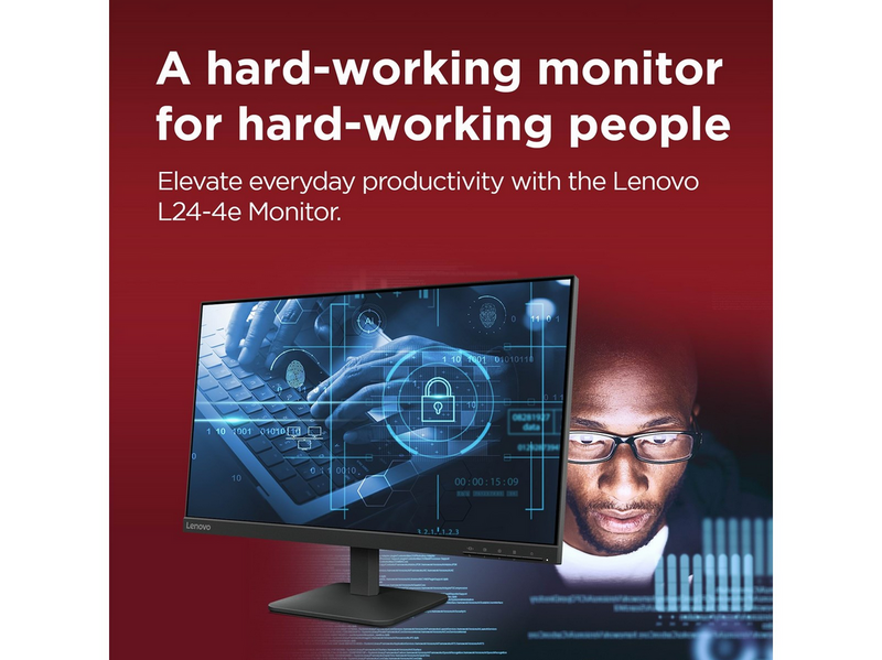 24" Lenovo L24-4e - 1920x1080 (FHD) - 100Hz - IPS