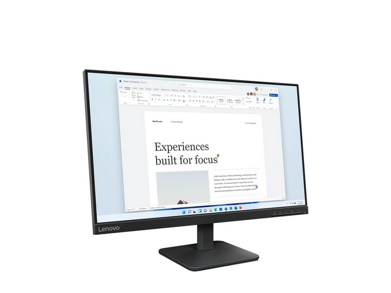 24" Lenovo L24-4e - 1920x1080 (FHD) - 100Hz - IPS