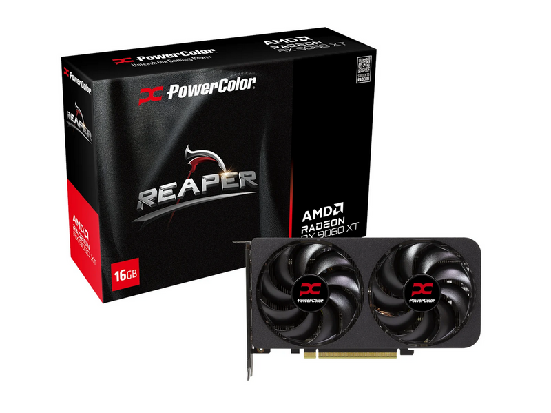 PowerColor Radeon RX 9060 XT Reaper - 16GB GDDR6 RAM - Grafikkarte