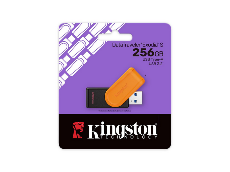 Kingston DataTraveler Exodia S - Orange - 256GB - USB-Stick