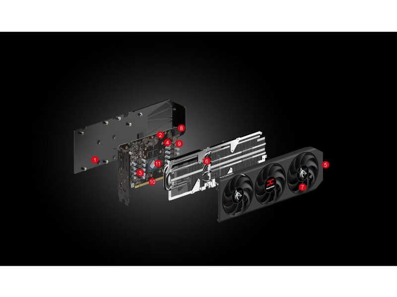 PowerColor Radeon RX 9060 XT Hellhound OC - 16GB GDDR6 RAM - Grafikkarte
